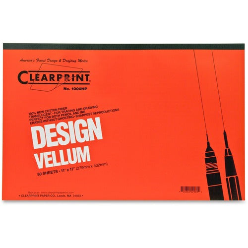 Clearprint Design Vellum Pad - Tabloid CLE10001416