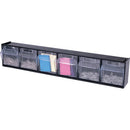 Deflecto Tilt Bin Interlocking Multi-Bin Storage Organizer 20604OP