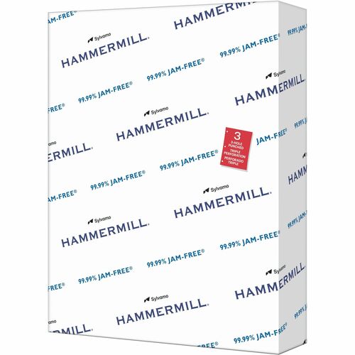 Hammermill Copy Plus 8.5x11 3-Hole Punched Inkjet Copy & Multipurpose Paper - White HAM105031