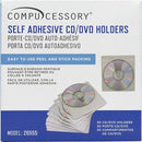 Compucessory Self-Adhesive Poly CD/DVD Holders 26555