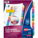Avery Ready Index&reg; Table of Content Dividers for Laser a 11129