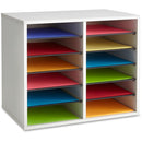 Safco Adjustable 12-Slot Wood Literature Organizer 9420GR