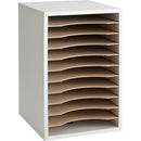 Safco Adjustable Vertical Wood Shelf Organizer 9419GR