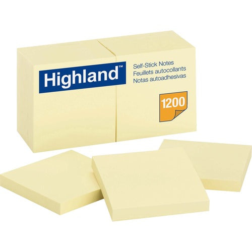 Highland Self-Sticking Notepads MMM6549YW