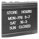 Headline Open/Close Sign Assorted Letters 3729