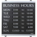 Headline Century Business Hours Sign 4247