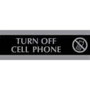 Headline Century Turn Off Cell Phone Sign 4759