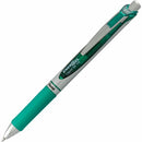 EnerGel Retractable Gel Roller, (0.7mm) Metal Tip, Green Ink BL77D