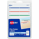 Avery File Folder Labels, Assorted, 2/3" x 3-7/16" , 252 (52 05215