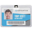 Advantus Horizontal Badge Holder with Clip 75456
