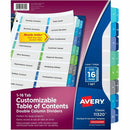 Avery Two-Column Table Contents Dividers w/Tabs 11320