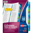 Avery Two-Column Table Contents Dividers w/Tabs 11322