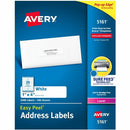 Avery White Rectangle Labels with Sure Feed&trade; Technolog 05161