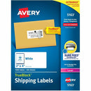 Avery White Rectangle Labels with Sure Feed&trade; Technolog 05163