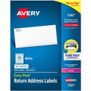 Avery White Rectangle Labels with Sure Feed&trade; Technolog 05167