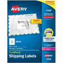 Avery White Rectangle Labels with Sure Feed&trade; Technolog 05168