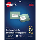 Avery White Rectangle Labels1-1/2" x 4" , for Laser and Inkj 05259