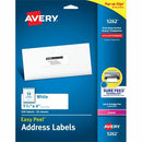 Avery White Rectangle Labels with Sure Feed&trade; Technolog 05262