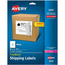 Avery White Rectangle LabelsTrueBlock&reg;, 8-1/2" x 11" , P 05265
