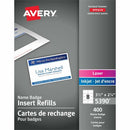 Avery Name Badge Insertsfor Laser and Inkjet Printers, 2-1/4 05390