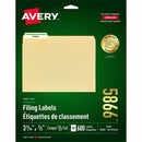 Avery Filing Labelswith TrueBlock&trade; Technology for Lase 05866