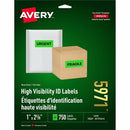 Avery High Visibility Neon ID Labelsfor Laser and Inkjet Pri 05971