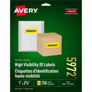 Avery High Visibility Neon ID Labelsfor Laser and Inkjet Pri 05972