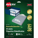 Avery Removable ID Labelsfor Laser and Inkjet Printers, 2-5/ 06498