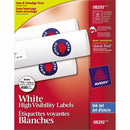 Avery High-Visibility Labelsfor Inkjet Printers, 1-1/2" Diam 08293