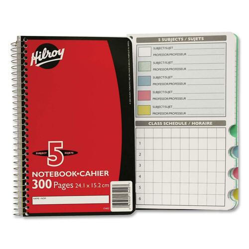 Hilroy Executive Coil Five Subject Notebook HLR13402