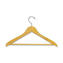 Quartet Natural Wooden Garment Hanger with Pant Rod 20804