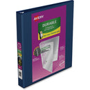 Avery Durable View Binder 1" , Slant D Rings, Navy 34004