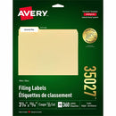 Avery Extra Large Filing Labelswith TrueBlock&trade; Technol 35027