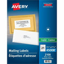 Avery Address Labelsfor Copiers, 2-13/16" x 1-1/2" 45008