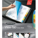 Wilson Jones Enviro Plus View-Tab Extra Wide Transparent Index Di 55070