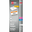 Avery Garment Friendly Clip Style Name Badge Kitfor Laser an 74466