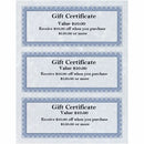 St. James&reg; Gift Certificates, 24 lb Paper, Regent Blue, Pack  83403