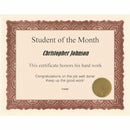 St. James&reg; Certificates, 24 lb Paper, Gioche Red w/ Gold Seal 83404