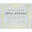 St. James&reg; Elite&trade; Certificates, Natural Linen with Capi 83427