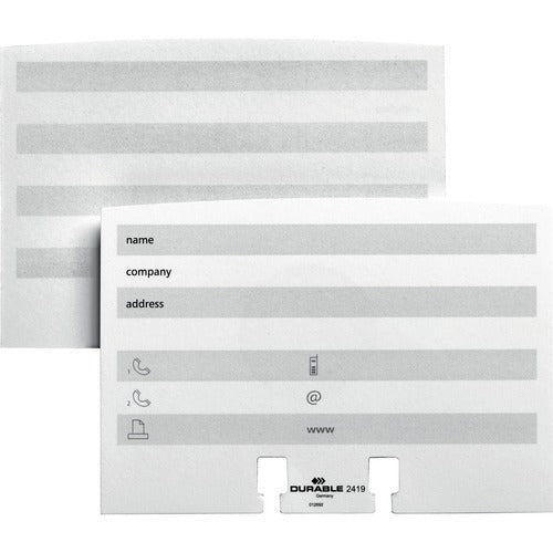 DURABLE Telindex Rotary File Refill Index Cards DBL241902