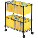 Safco 2-Tier Rolling File Cart 5278BL