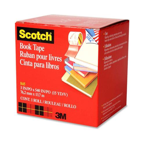 3M Scotch Book Transparent Tape MMM845300