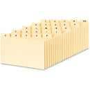 Oxford PlainTab Index Card File Guide B5325