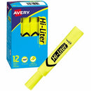 Avery Desk Style HI-LITER&reg;, Fluorescent Yellow C83507