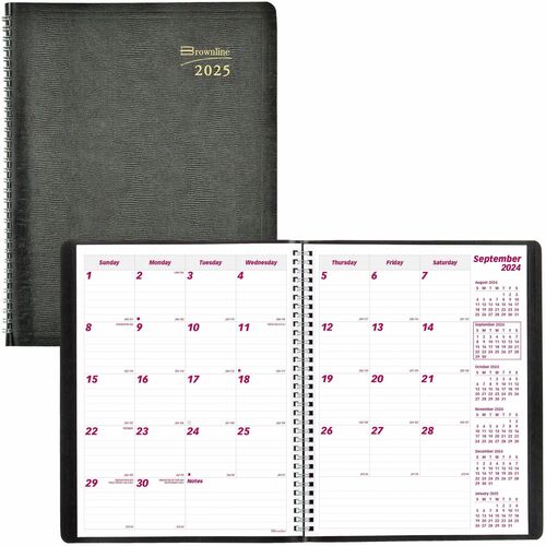 Blueline Brownline 16-Month Monthly Planner BLICB1260BK