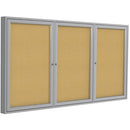 Ghent 3-Door Enclosed Indoor Bulletin Board PA33672K