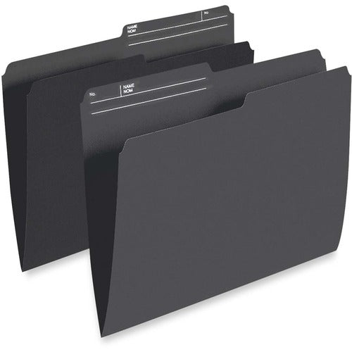 Pendaflex 1/2 Tab Cut Letter Recycled Top Tab File Folder PFXR415BLK