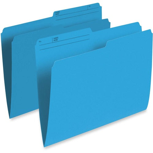 Pendaflex 1/2 Tab Cut Letter Recycled Top Tab File Folder PFXR415BLU