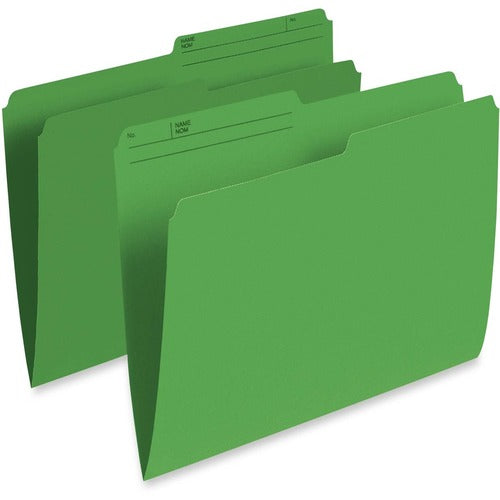 Pendaflex 1/2 Tab Cut Letter Recycled Top Tab File Folder PFXR415GRN