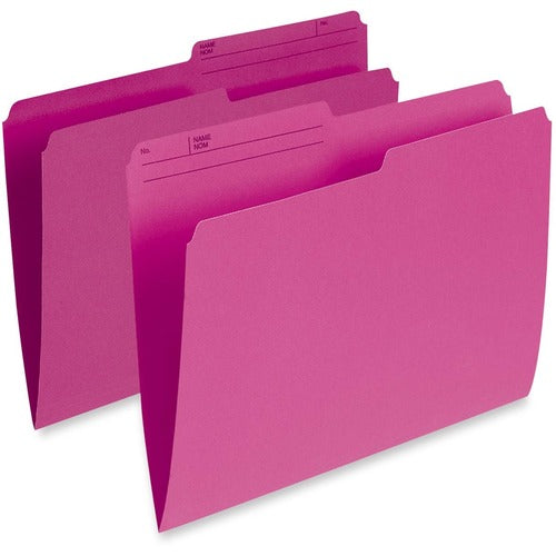 Pendaflex 1/2 Tab Cut Letter Recycled Top Tab File Folder PFXR415PNK